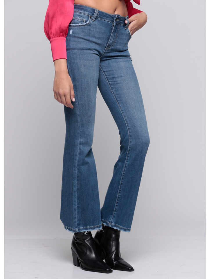 Armani Mid Blue Flare Jean