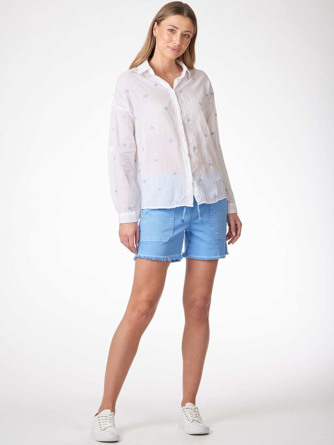 Polka Dot Blue Shirt