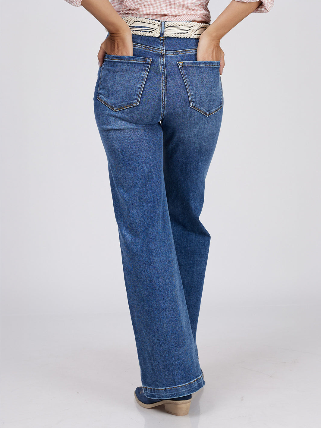 Ada Vintage Blue Flare Denim Jean