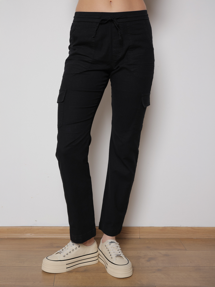 Amanda Black Cargo Pant