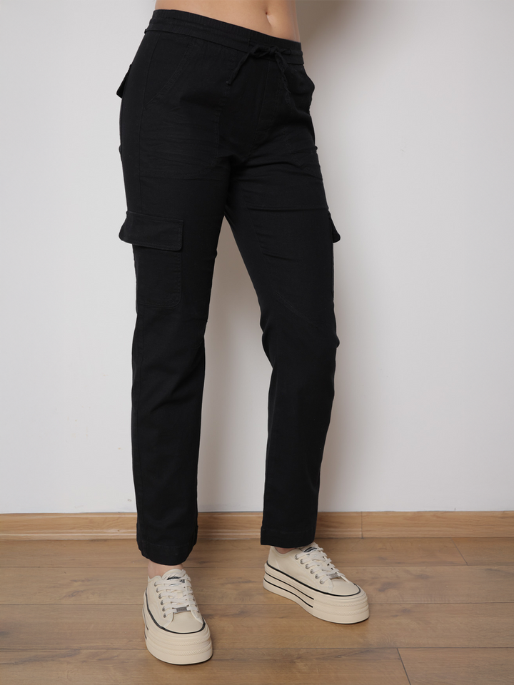 Amanda Black Cargo Pant