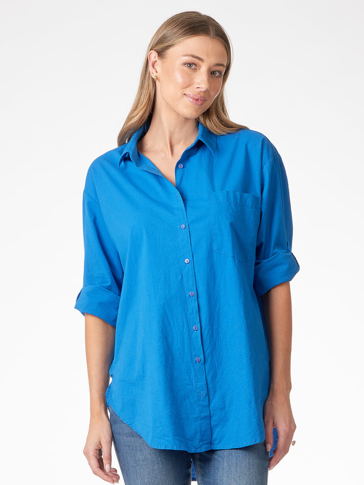 Blue Boyfriend Shirt