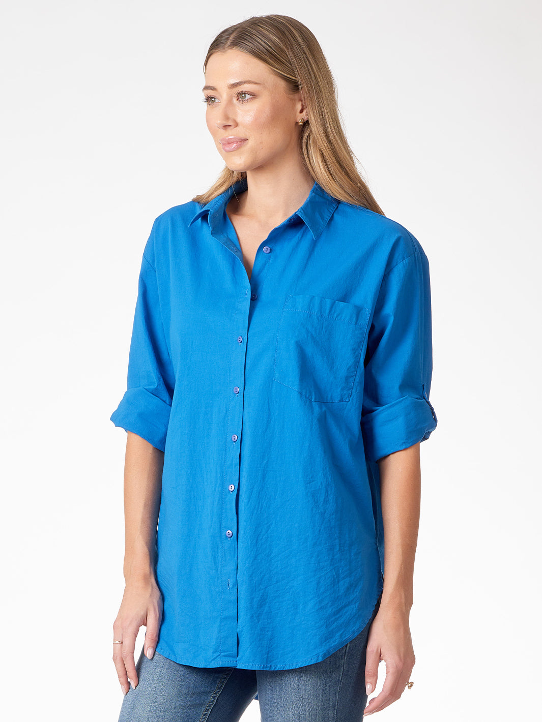 Blue Boyfriend Shirt