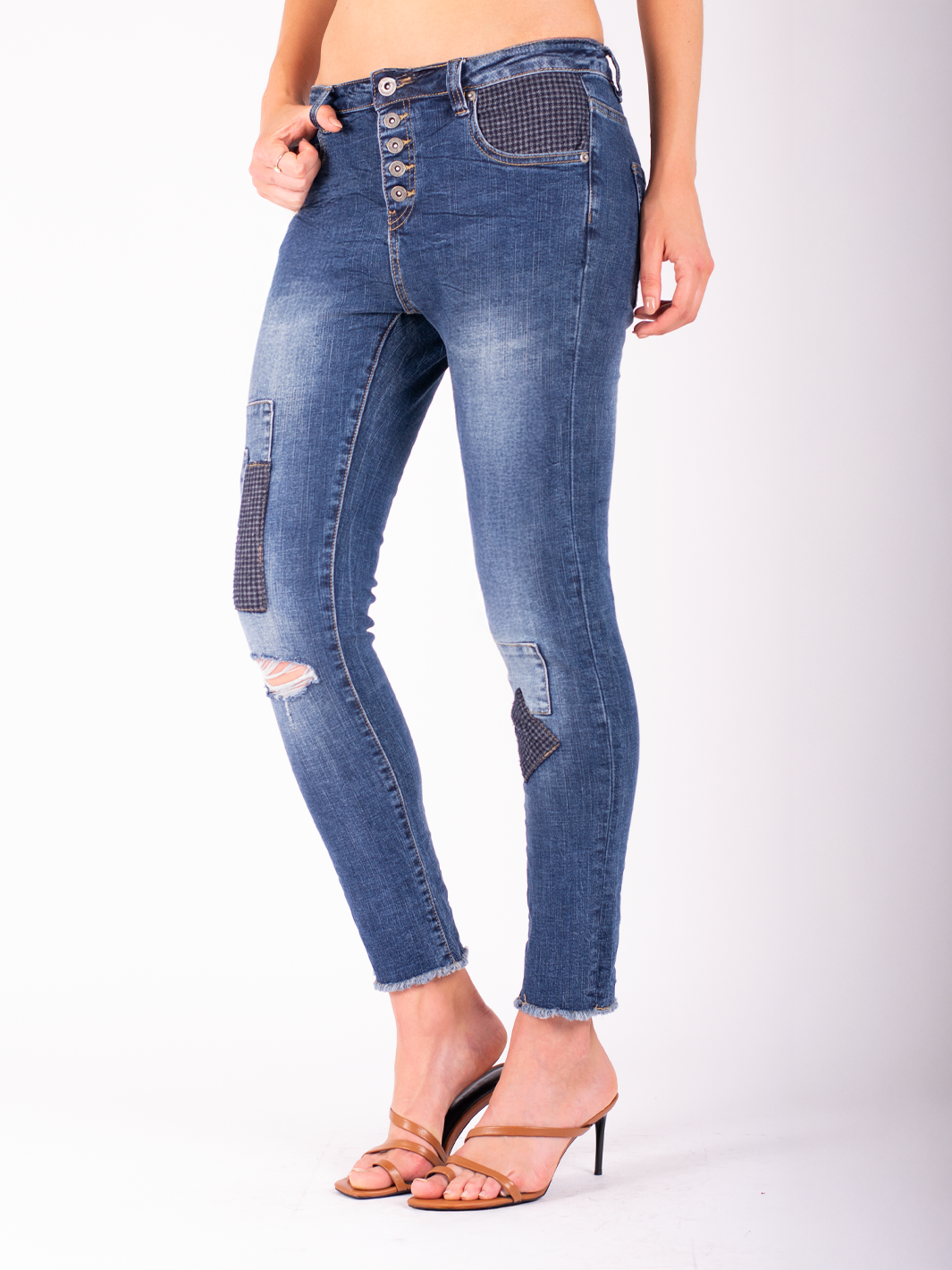 Buttercup Mid Blue Boyfriend Jean