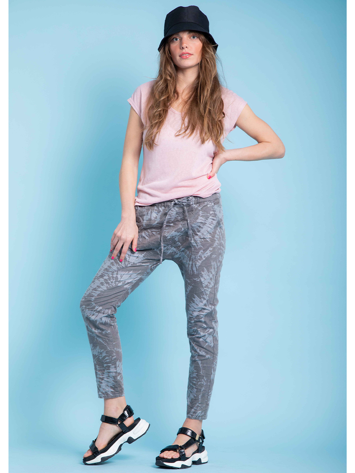 Bella Tie Dye Black Pant