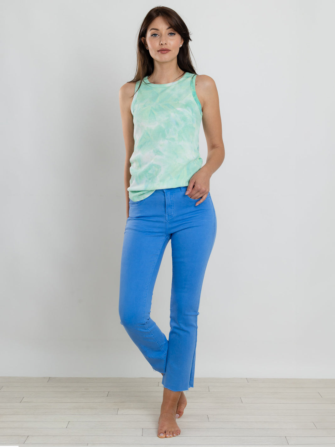 Camila Tranquil Blue Cropped Jean