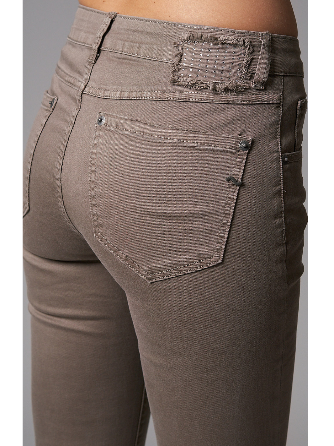 Camila Desert Taupe Cropped Jean