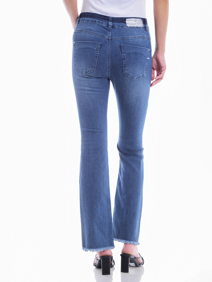 Elena Medium Blue Flare Jean