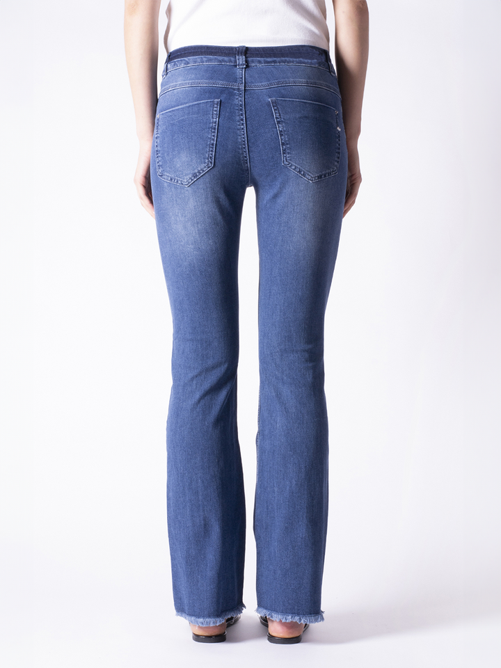 Elena Medium Blue Flare Jean