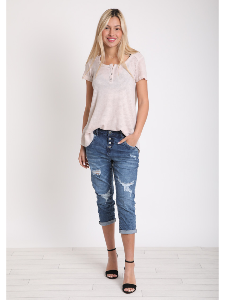 Emma Denim Capri