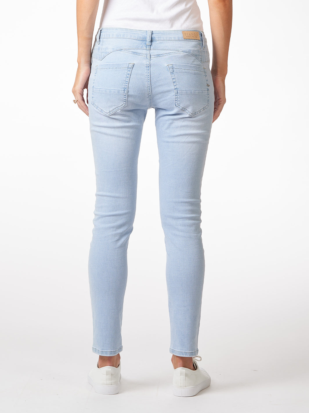 Merlot Ice Blue Slim Boyfriend Jean