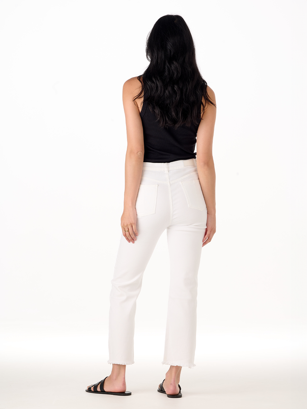 Cassie White Cropped Jean