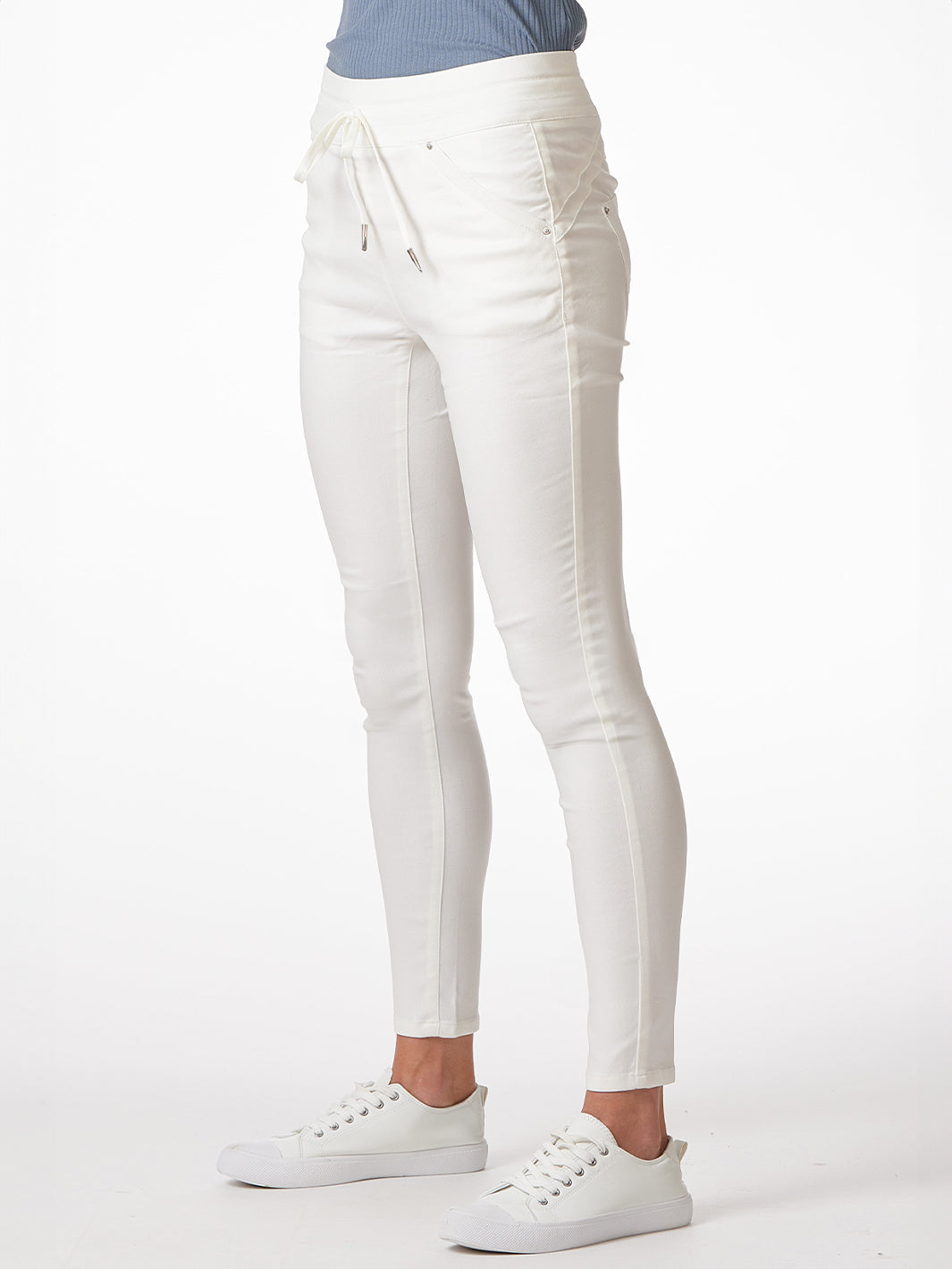 Silverbell Pearl White Jogger Pant