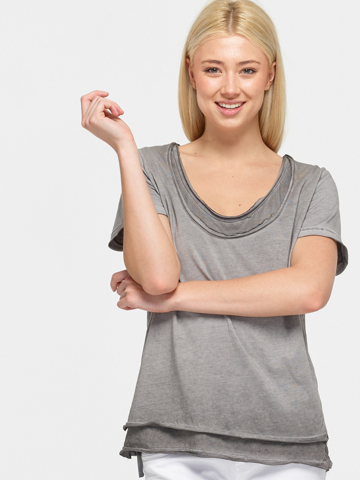 Grey Layered Tee