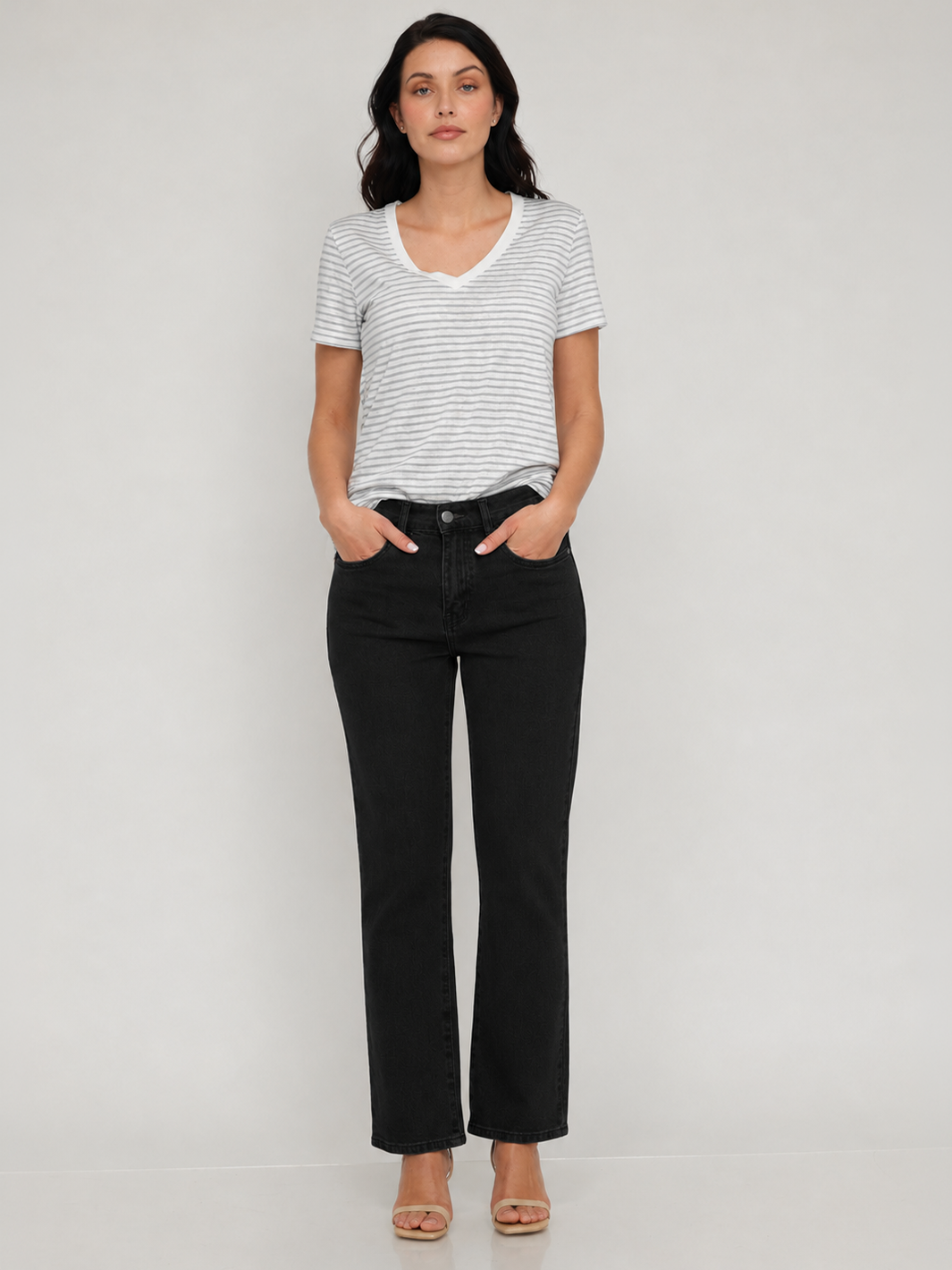 Isabella Straight Jean – Black