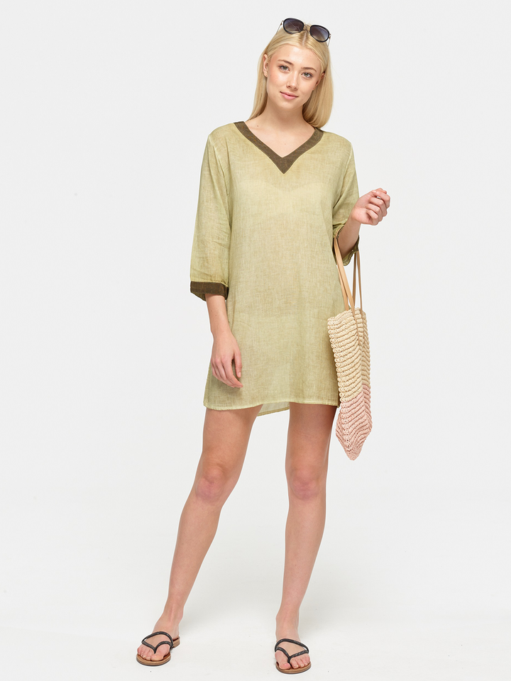 Isabella Linen Dress