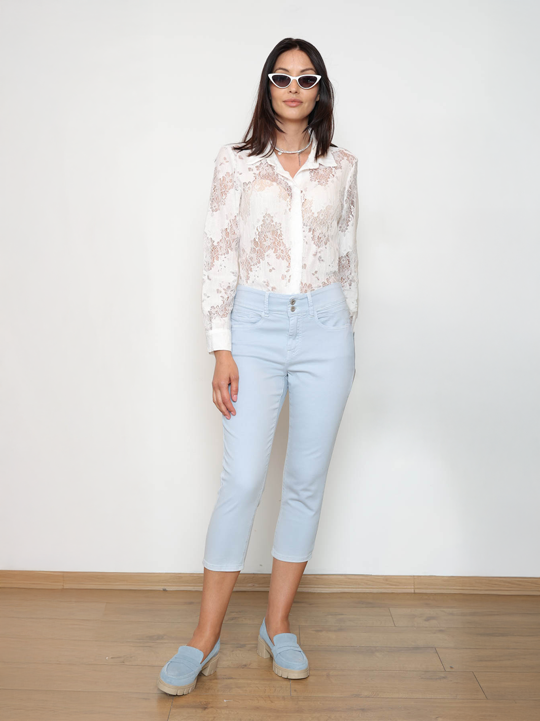 Kimberly Light Blue Vintage Wash Pant