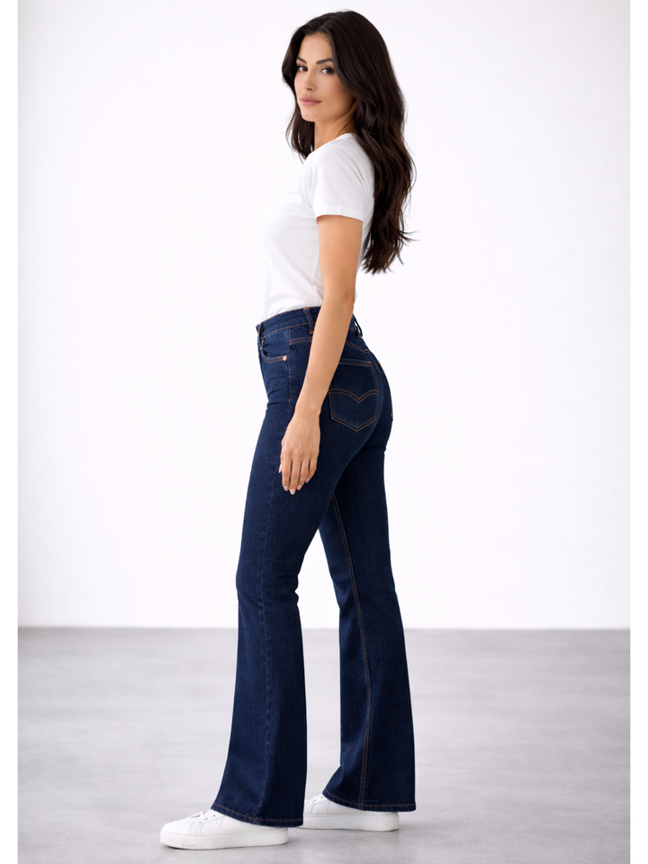 Lara Flare Jean – Classic Blue