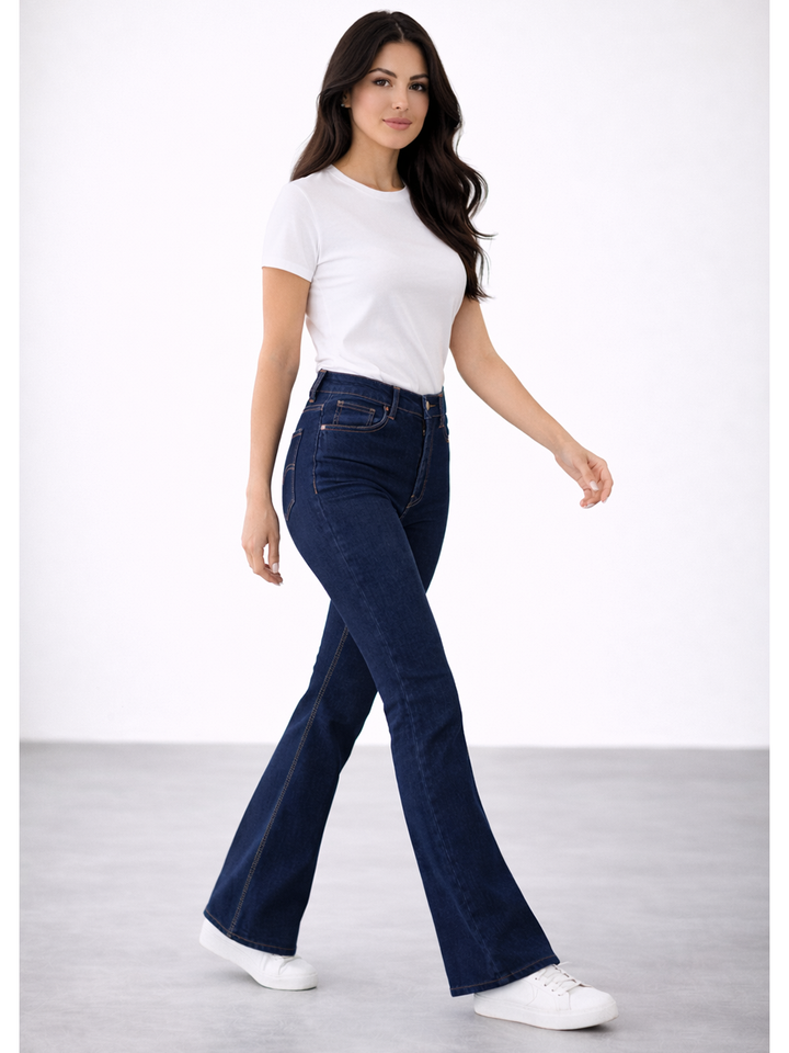 Lara Flare Jean – Classic Blue