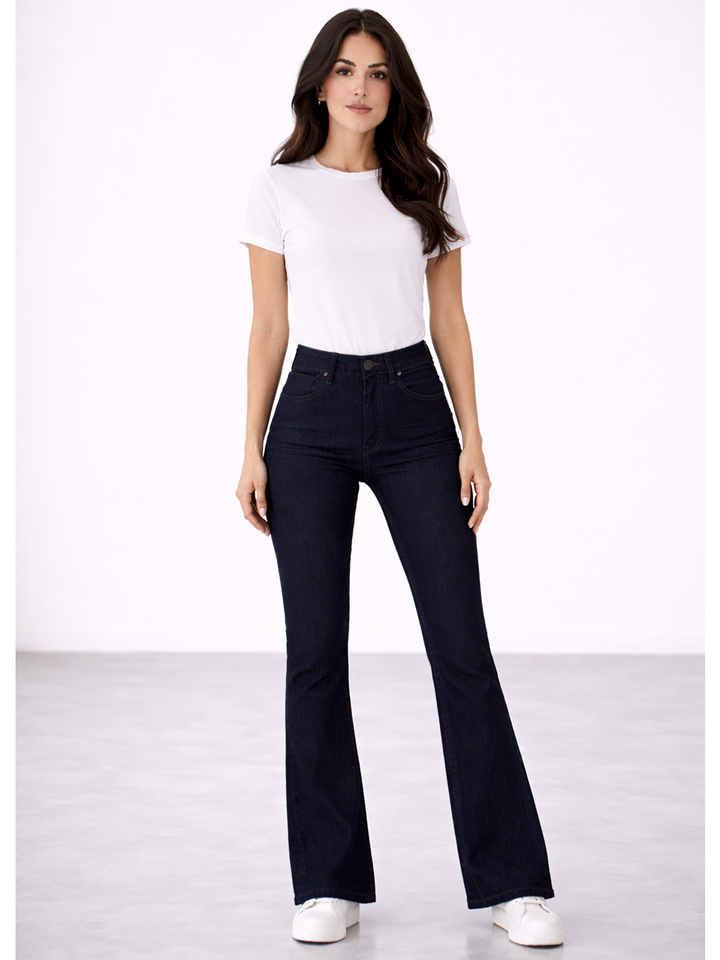 Lara Flare Jean – Deep Indigo
