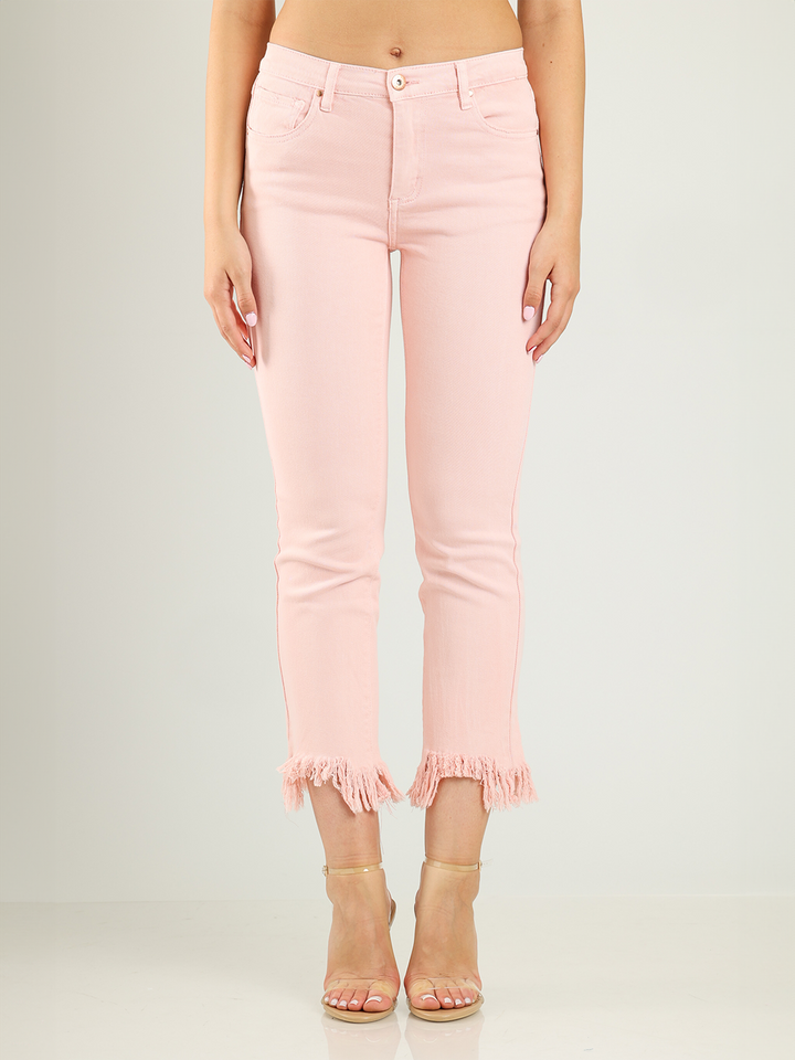 Maggie Pink Cropped Jean