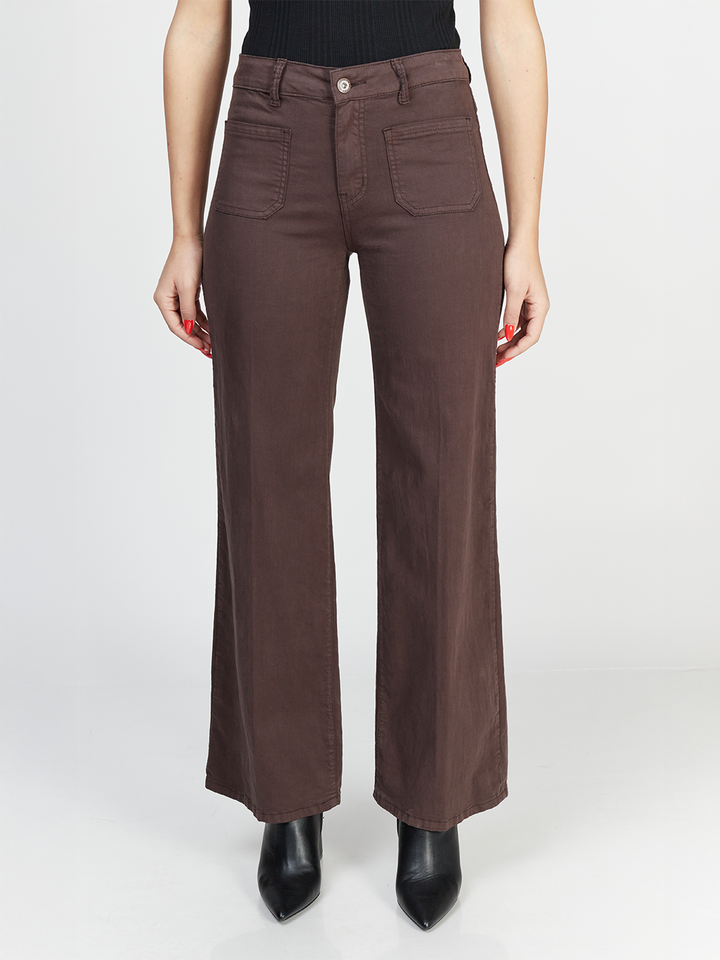 Malani Brown Wide Leg Pant