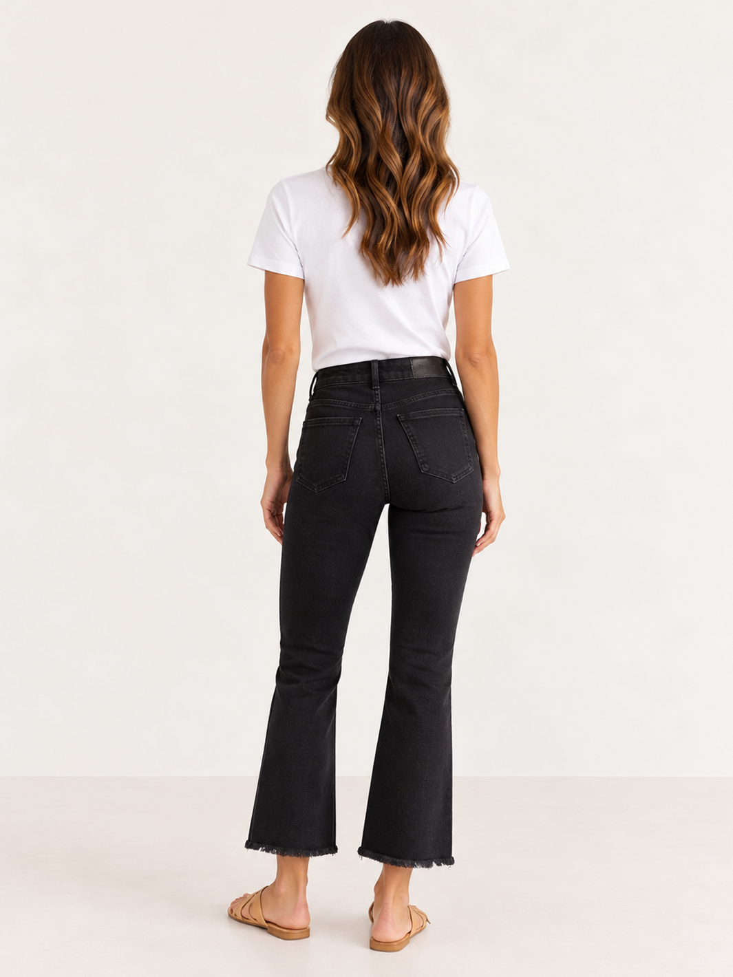 Mila Mini Flare Jean – Black