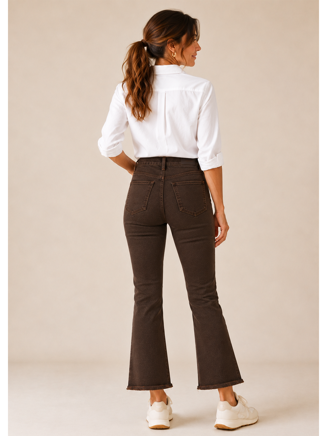 Mila Mini Flare Jean - Espresso