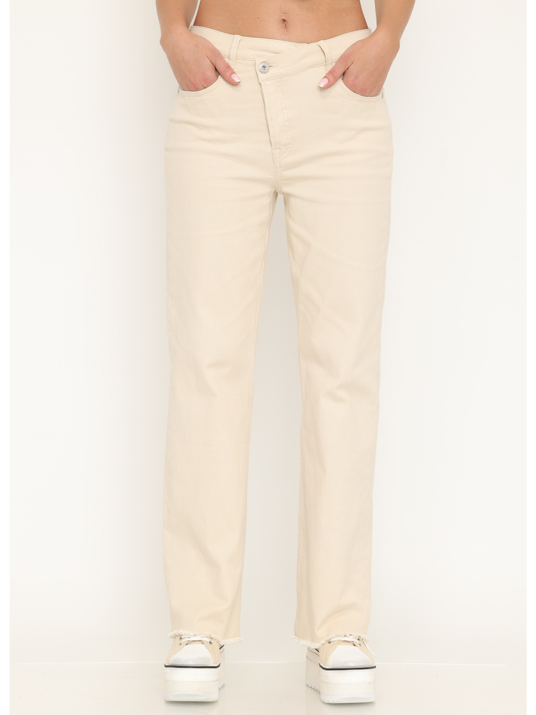 New York Straight Jean – Cream