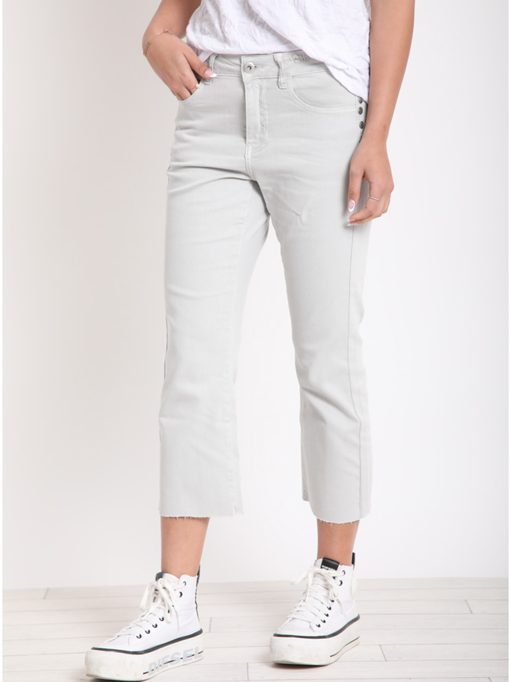 Ryan Stone Straight Leg Jean — half body front facing view | Bianco Jeans