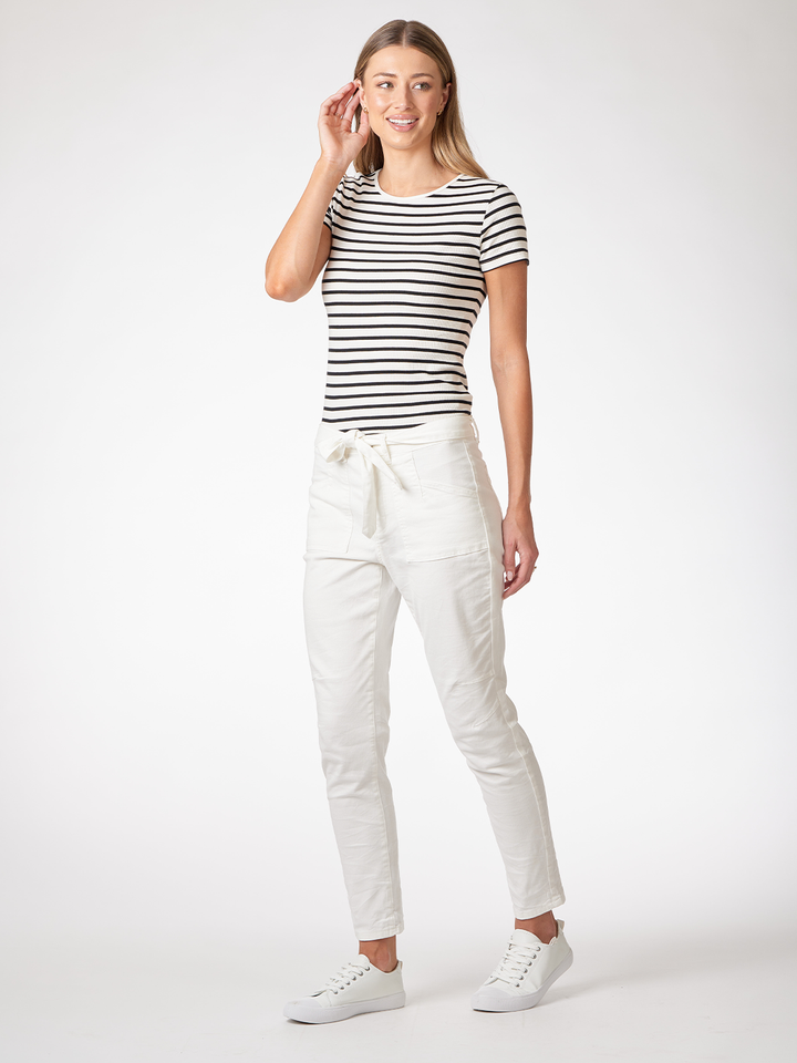 Sandra White Pant