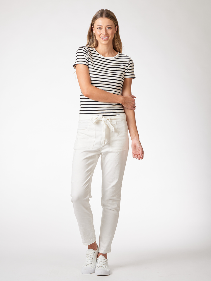 Sandra White Pant