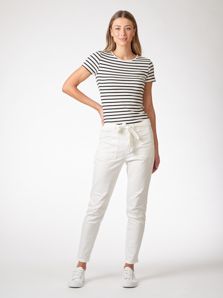 Sandra White Pant