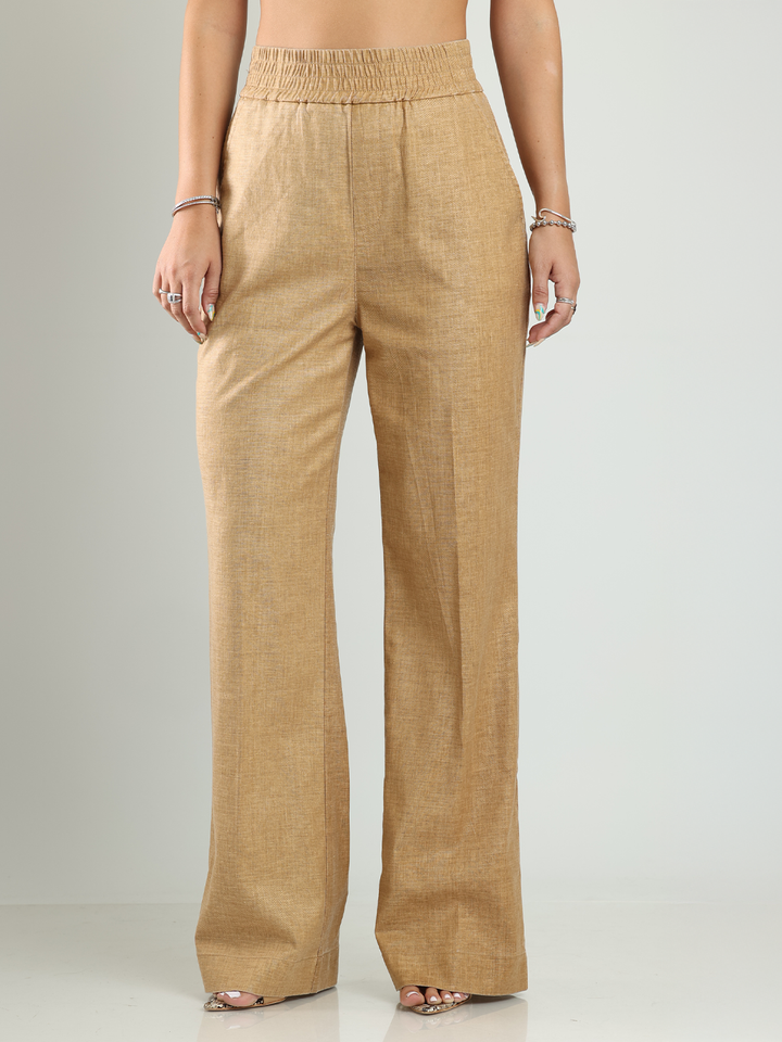 Sofia Camel Straight Pant