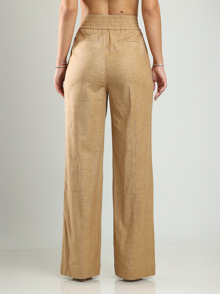 Sofia Camel Straight Pant
