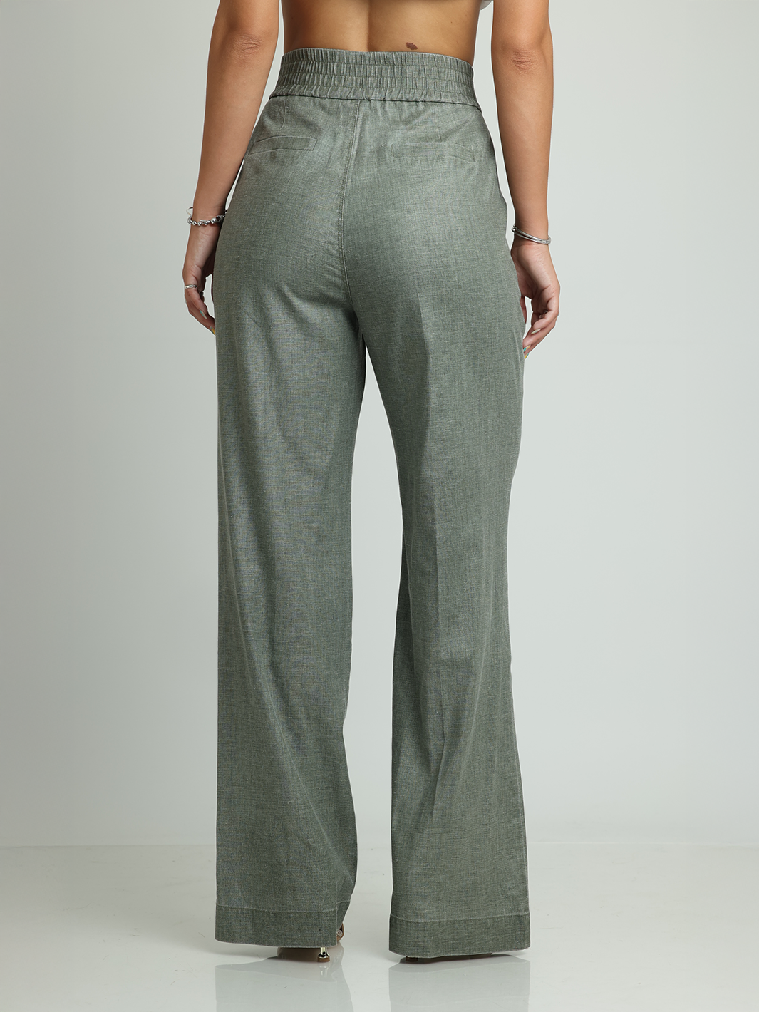 Sofia Green Straight Pant