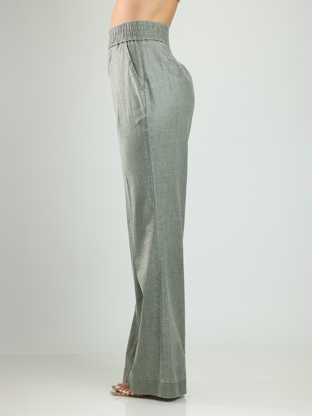 Sofia Green Straight Pant