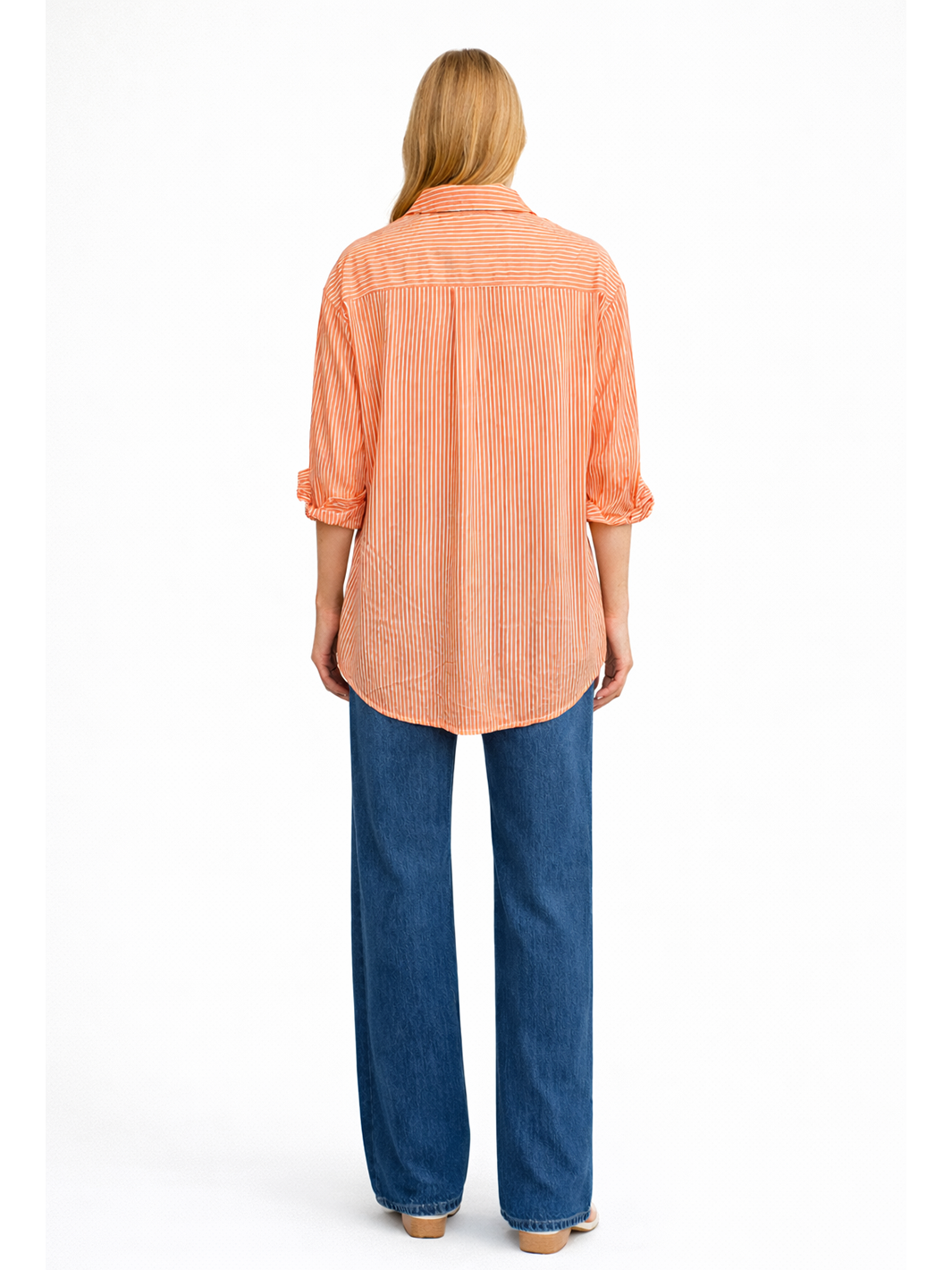 Sienna Stripe Shirt – Apricot