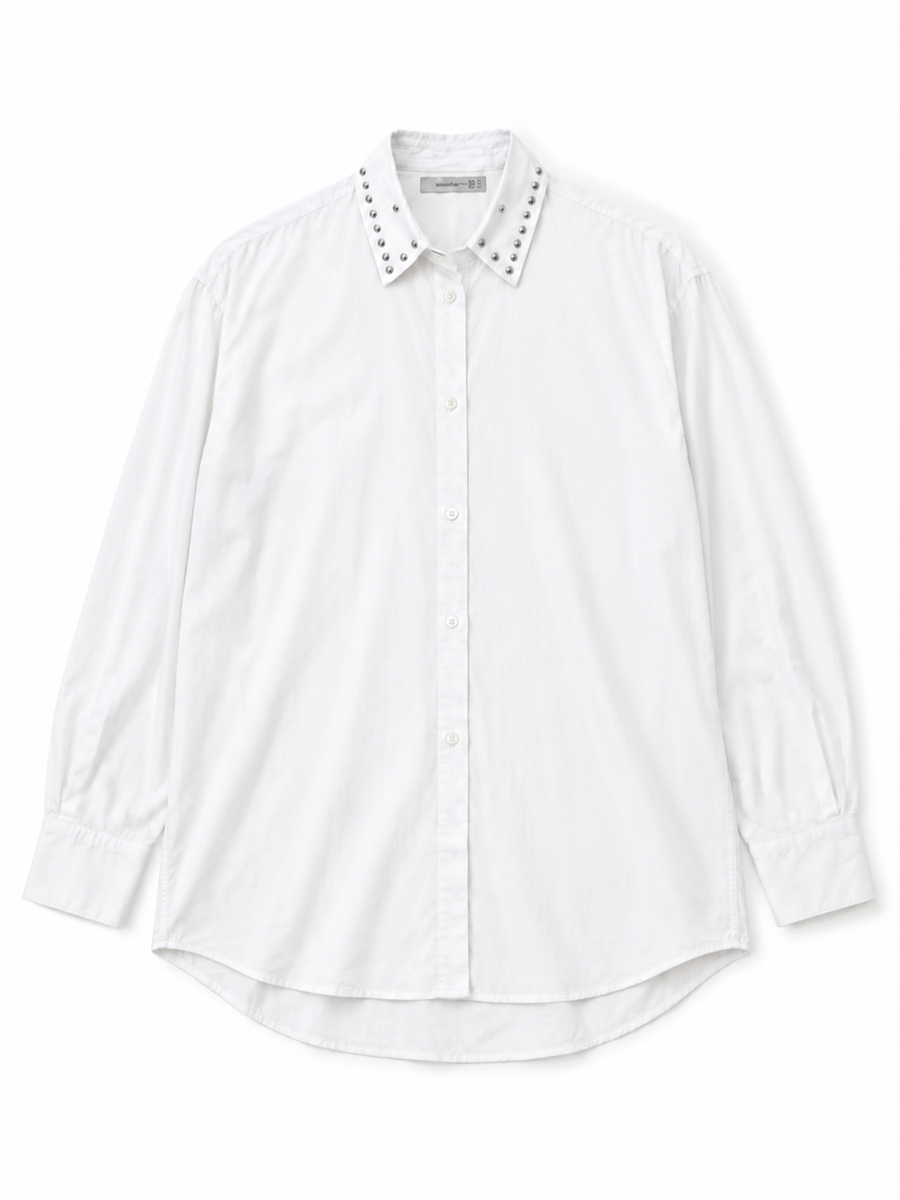Sloane Shirt White - Front Facing Flatlay | Bianco Jeans