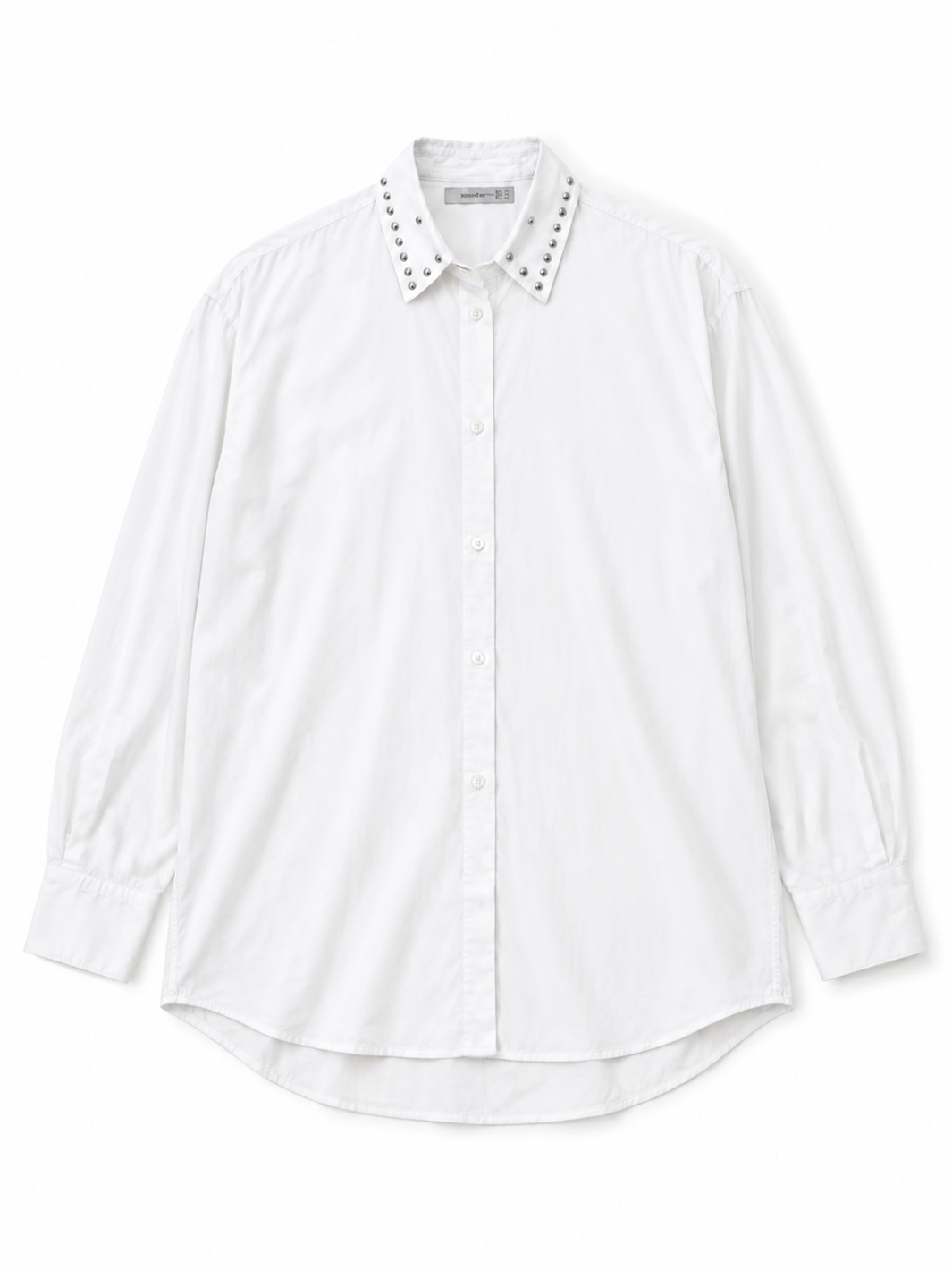 Sloane Shirt White - Front Facing Flatlay | Bianco Jeans