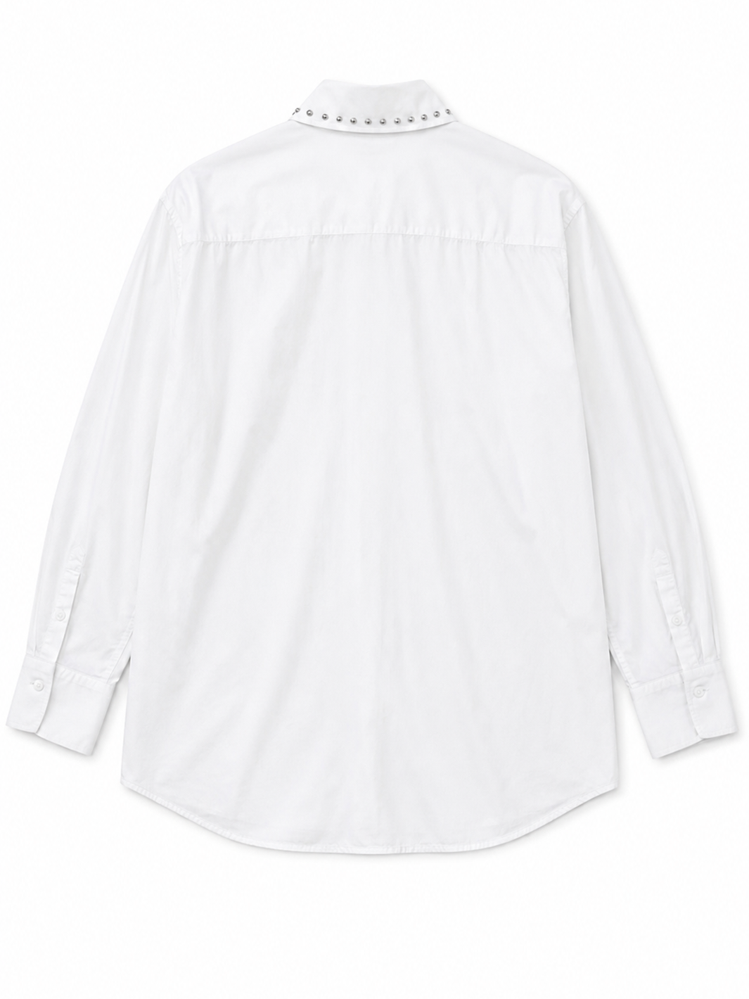Sloane Shirt White - Back Facing Flatlay | Bianco Jeans