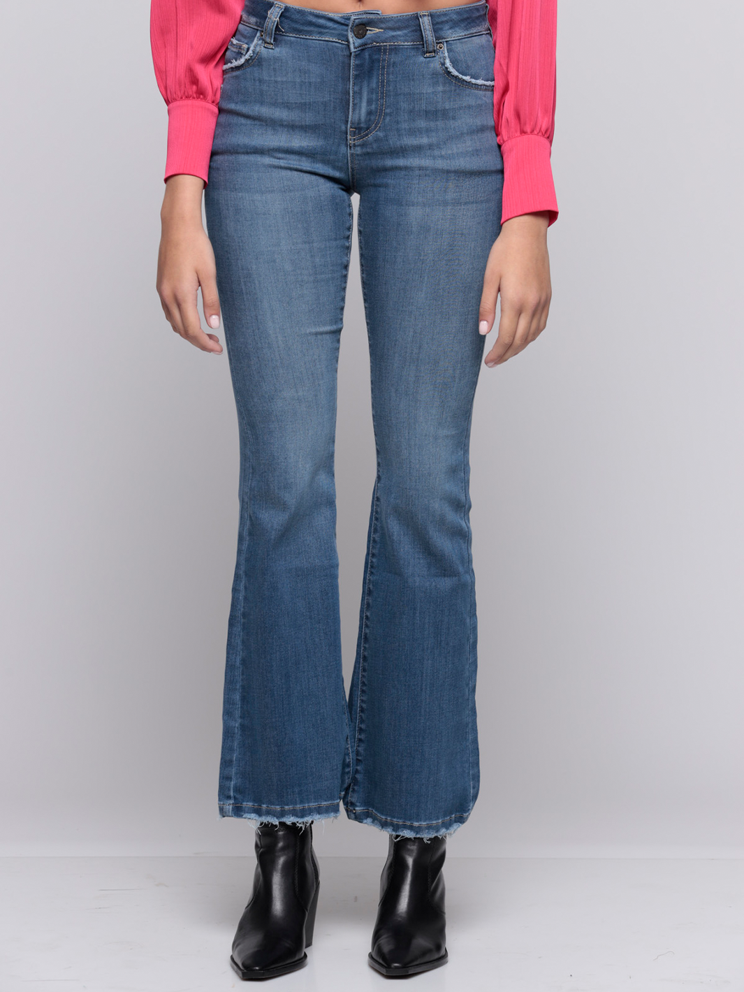 Armani Mid Blue Flare Jean