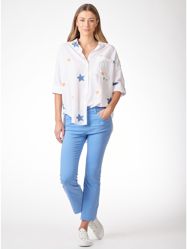 Camila Tranquil Blue Cropped Jean