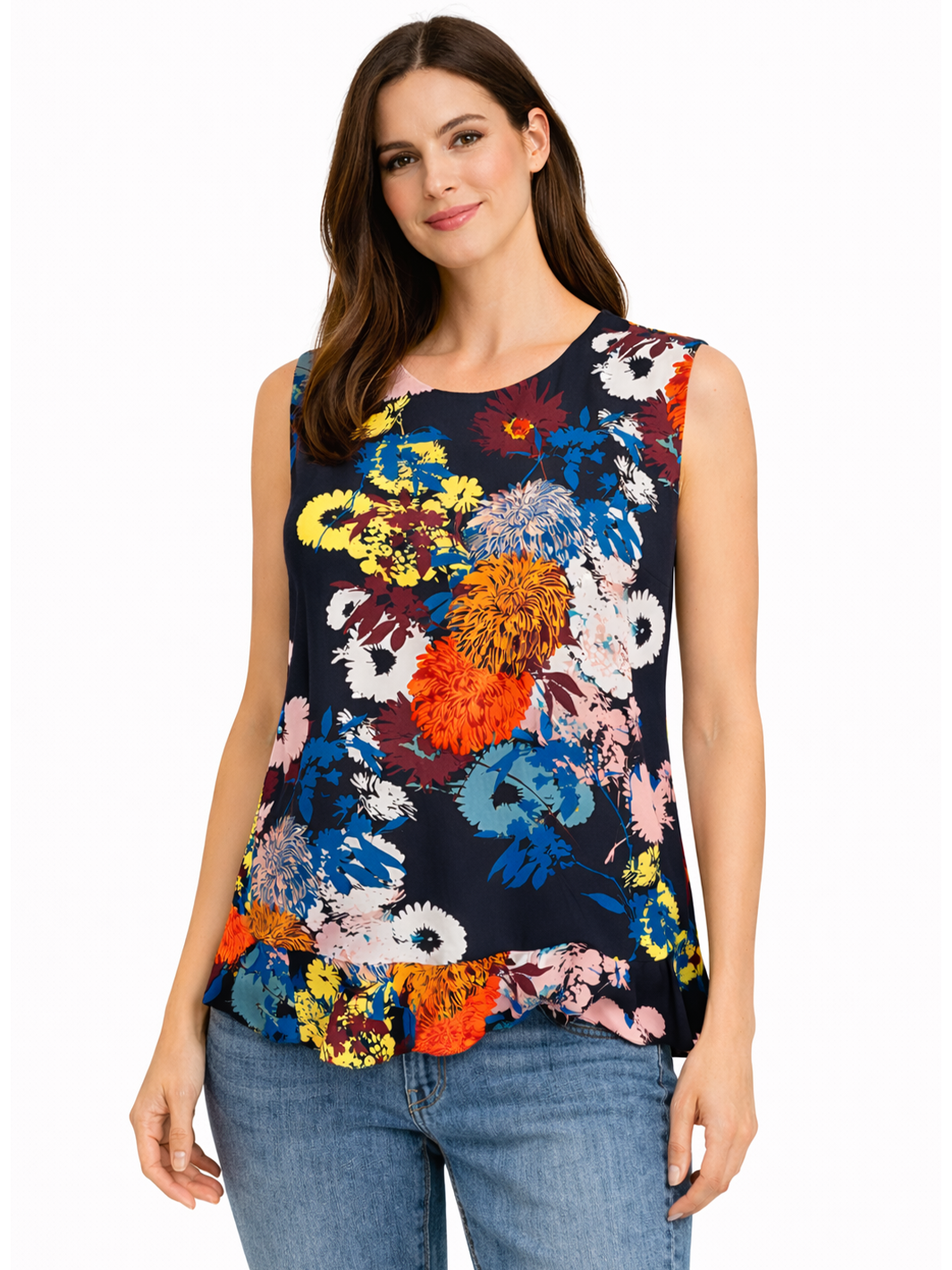 Flowerwind Blouse – Navy Floral