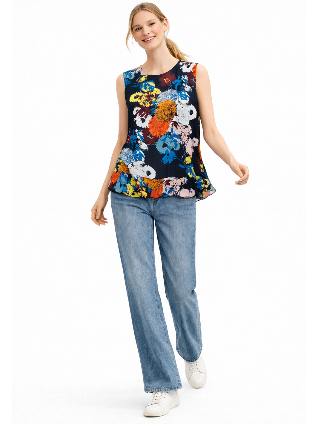 Flowerwind Blouse – Navy Floral