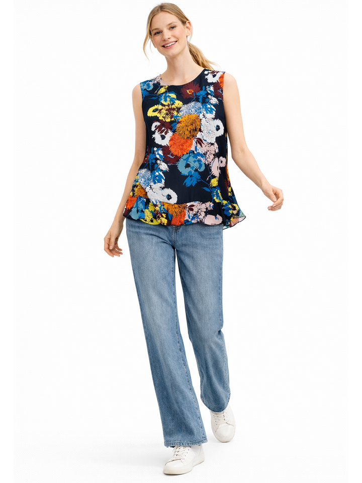 Flowerwind Blouse – Navy Floral