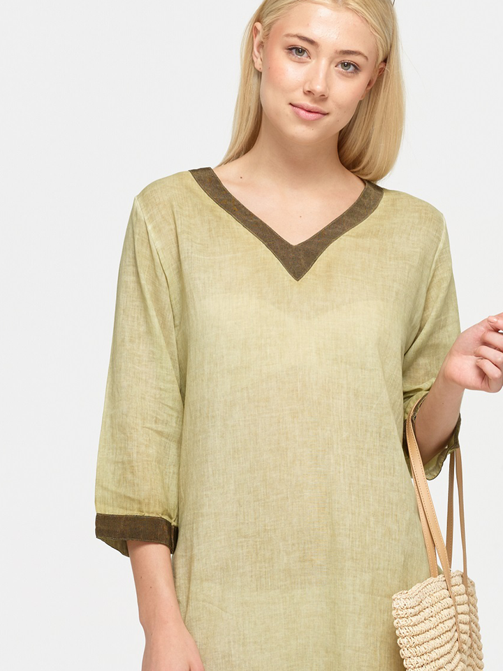 Isabella Linen Dress