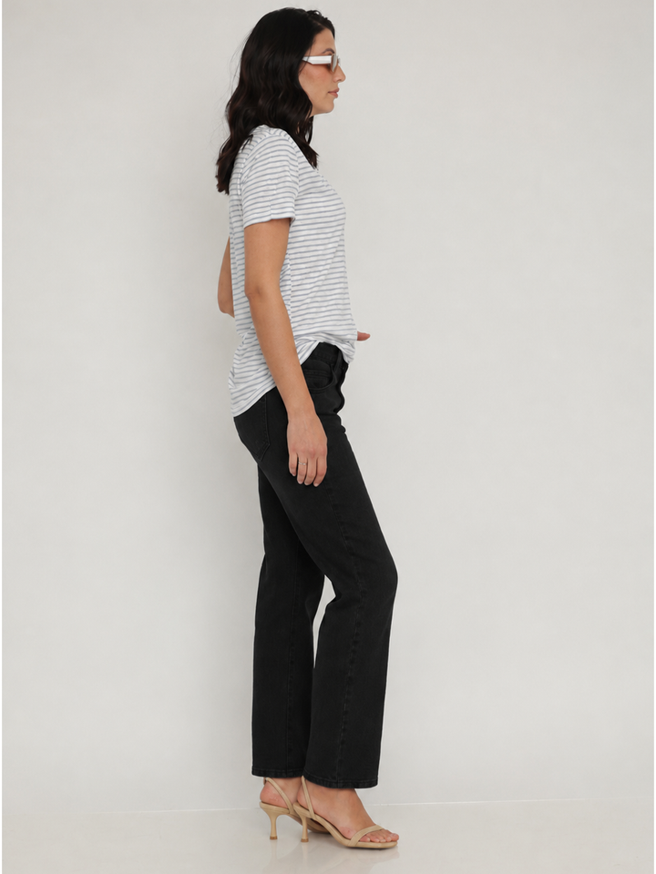 Isabella Straight Jean – Black