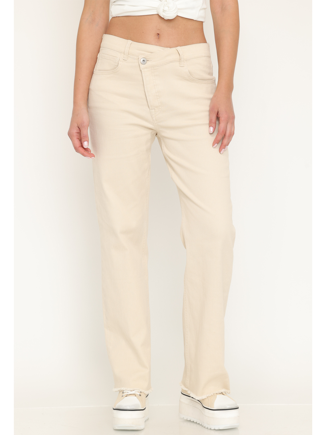 New York Straight Jean – Cream