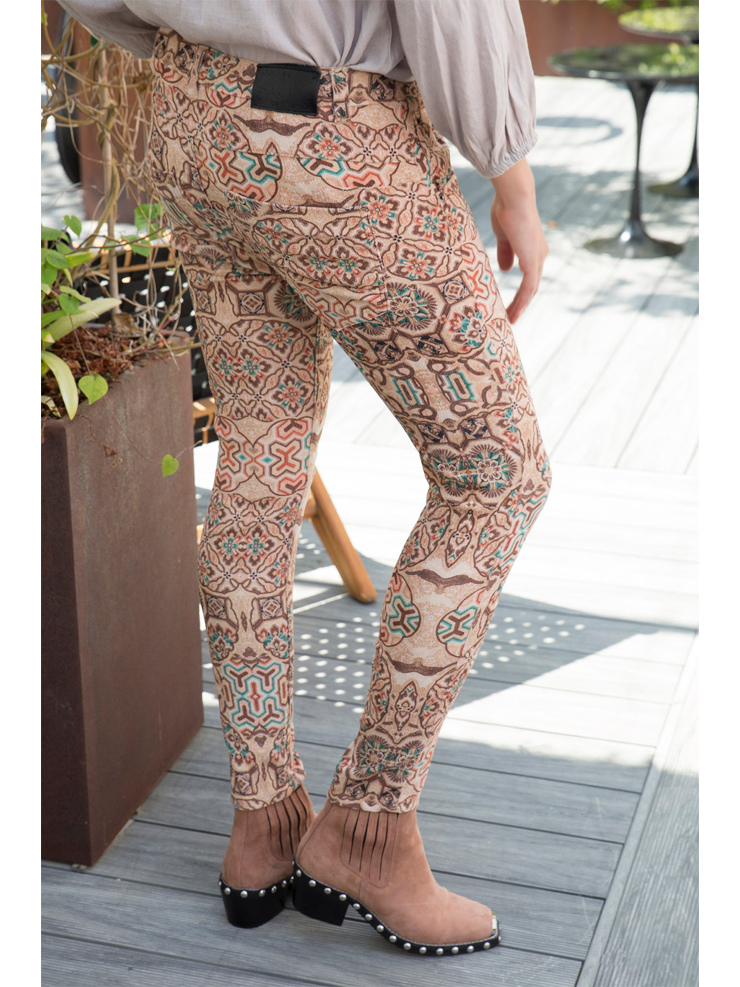 Peach Blossom Pant- Caramel Weave